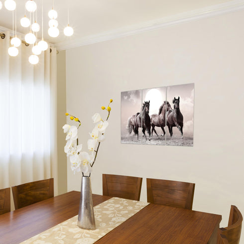 Wandbilder Wohnzimmer XXL Pferde Moderne Bilder Tiere